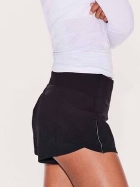 Lululemon Morning Miles Short, Inseam 3", Black, Size 6